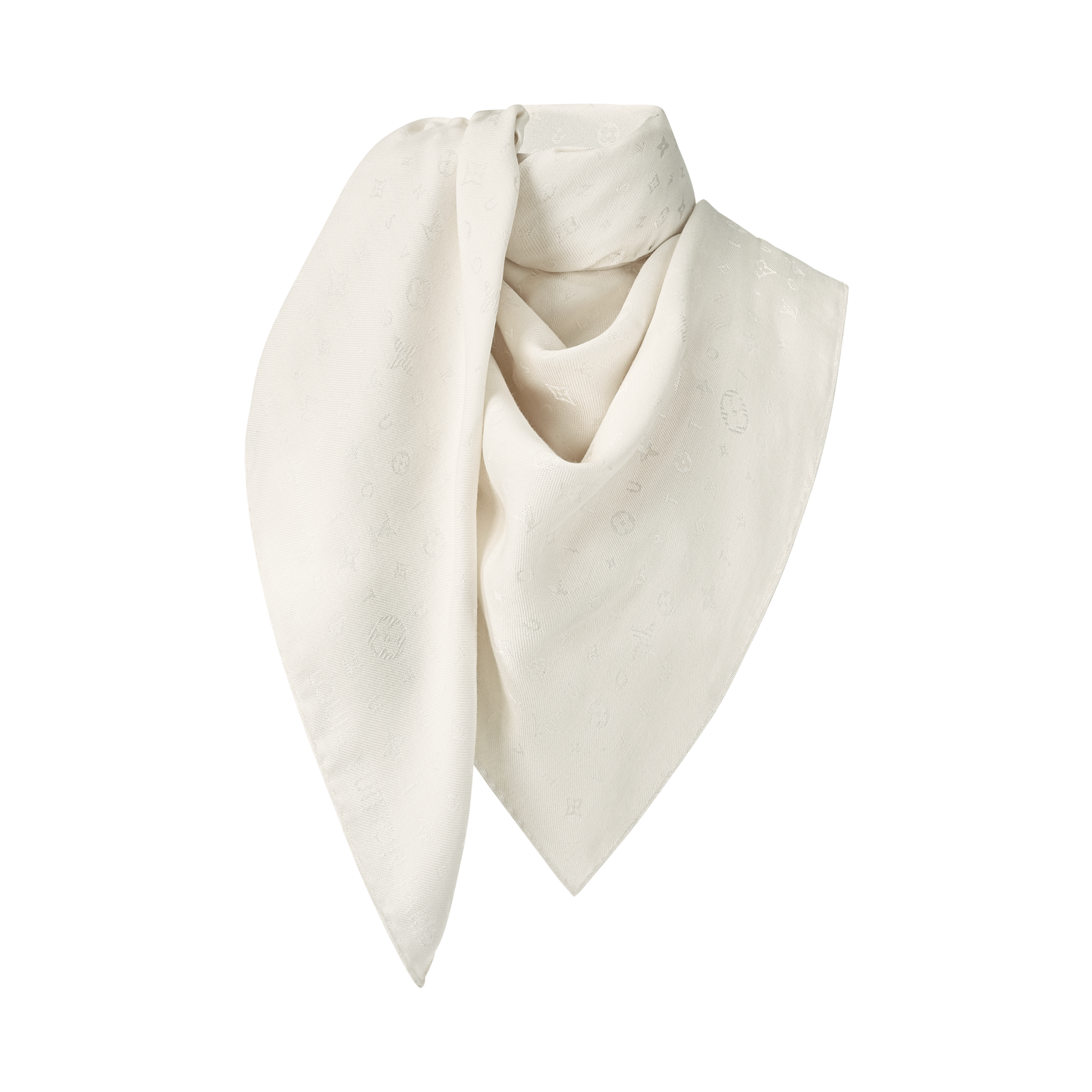 LOUIS VUITTON シルクストール ホワイト All My LV Shawl S00 - Women - Accessories | LOUIS VUITTON ®